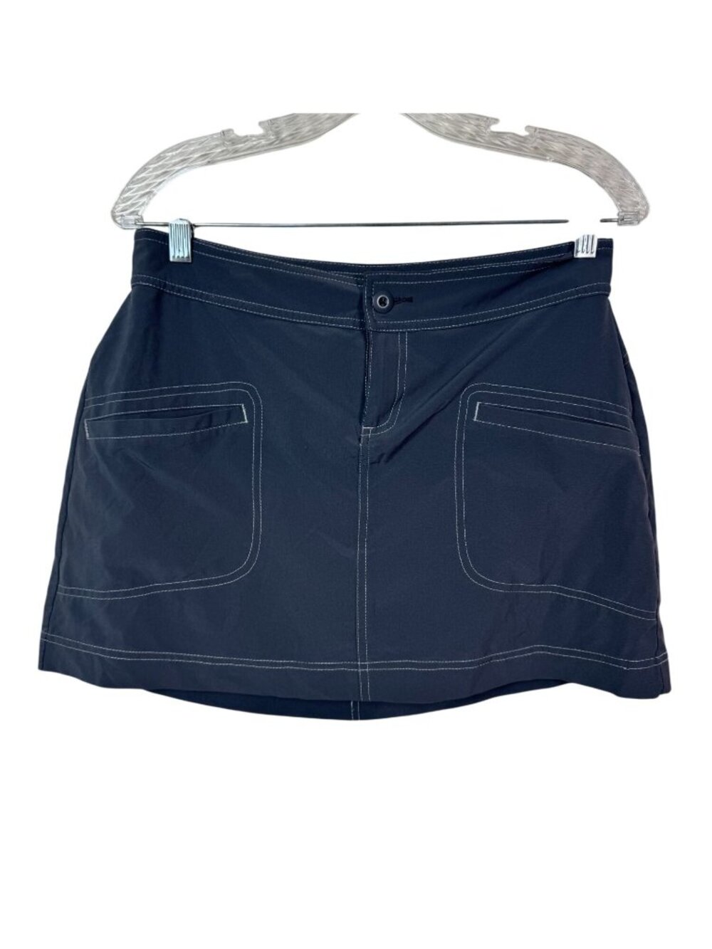 PrAna Womens Gray Skort Size 4 Hiking Camping Tennis Pickleball Outdoor Gorpcore
